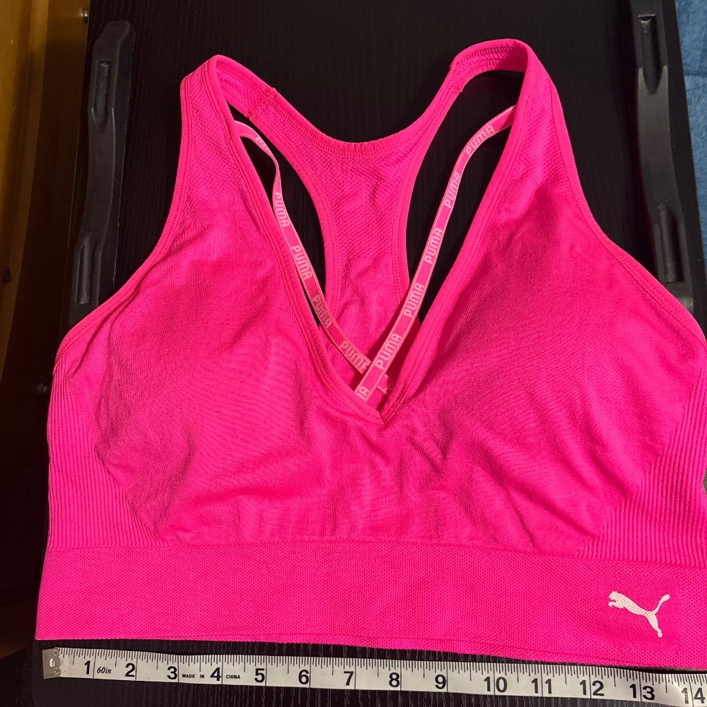 Puma Sports Bra Pink Color Xlarge Size